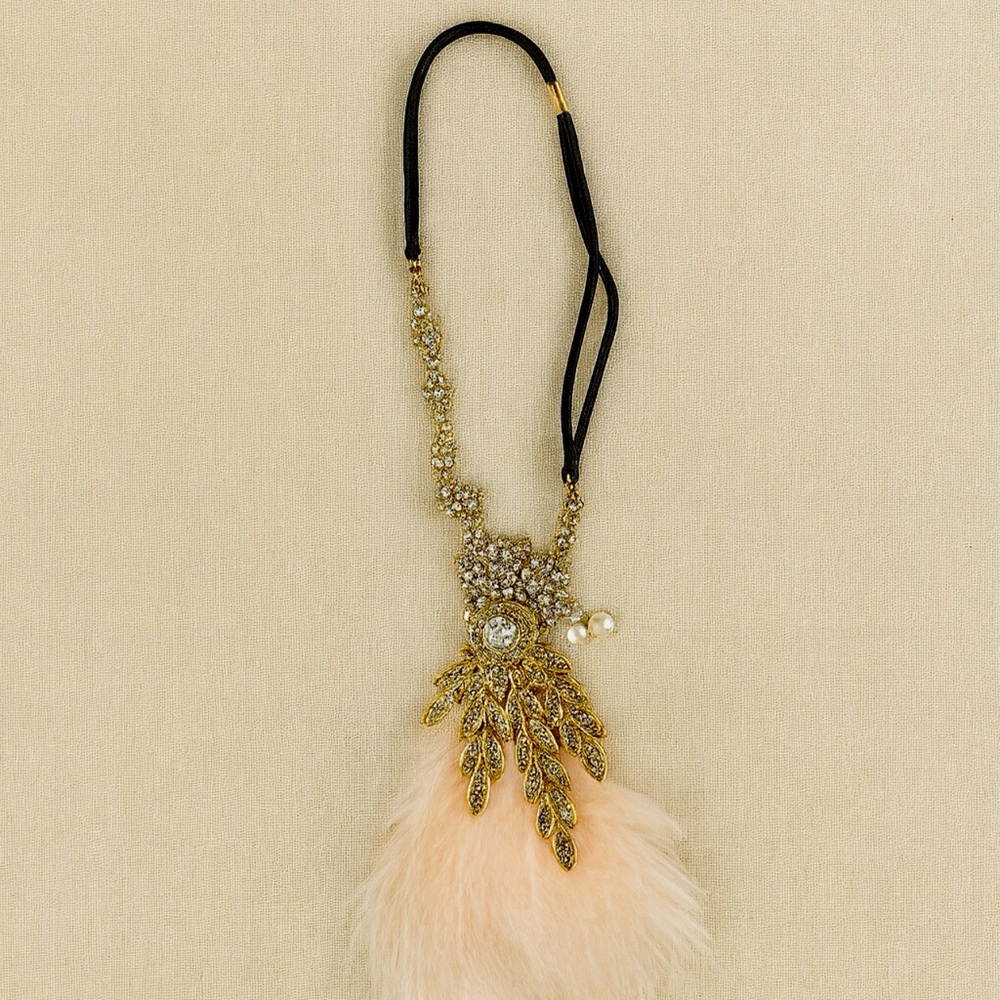 Gatsby Elegant Gold and Cream Headband